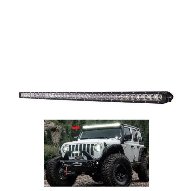 42 Smd Slim Style Roof Led Bar Light 43 Inches - High Accuracy Jeep Light | Sharp Light | Jeep Decoration Light 2