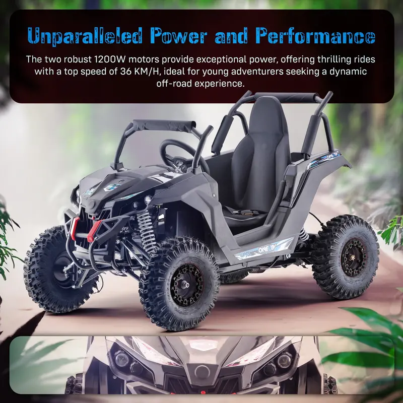48V/12Ah 12000W Maxpow Kids Electric Off Road Buggy | Oneutv™ Ex3s 6