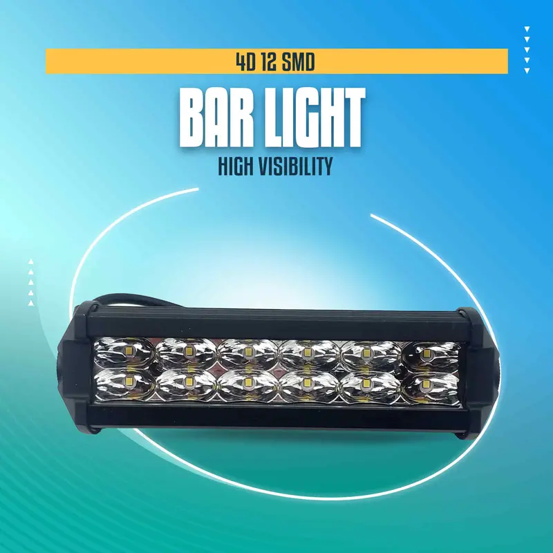 4D 12 Smd Bar Light High Visibility - 17.78 Cm 1