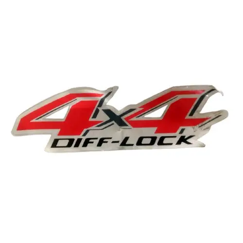 4X4 Diff Lock Red Sticker Decal Rear For Toyota Hilux Revo - Each 1