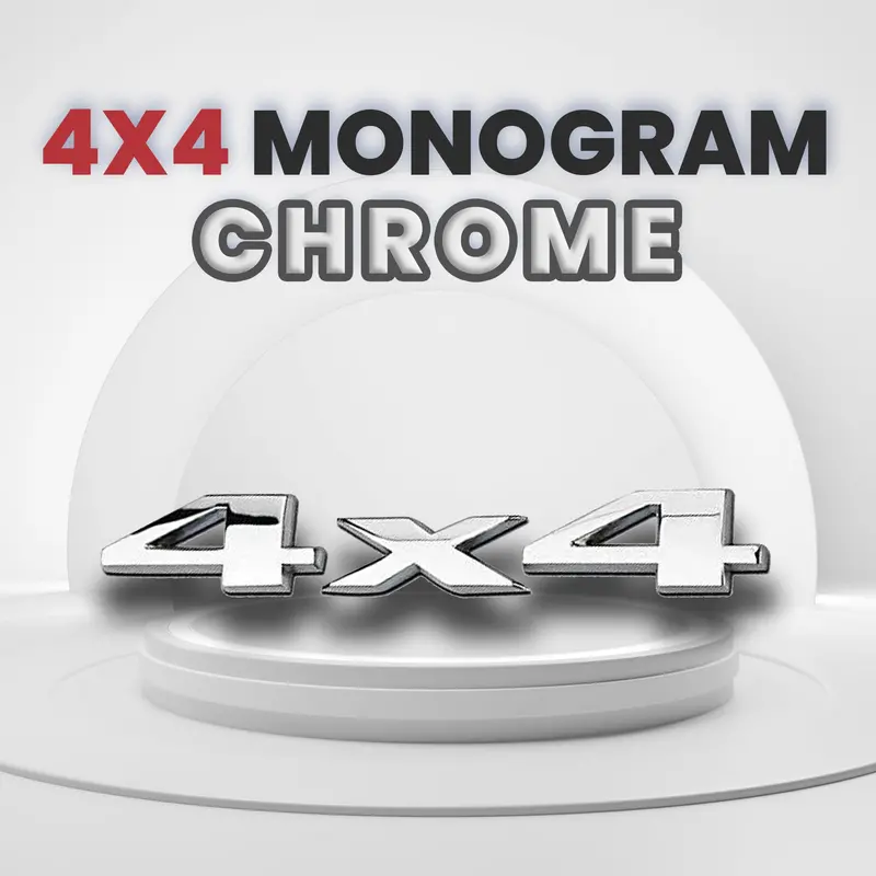 "4X4" Monogram (Chrome) 1