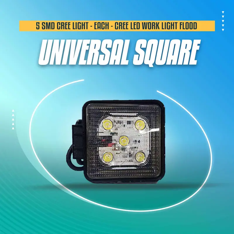 5 Smd Cree Light Universal Square - Each - Cree Led Work Light Flood Spot Light Offroad Driving Led Light Bar 1