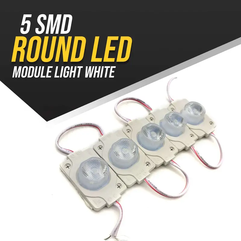 5 Smd Round Led Module Light White 1