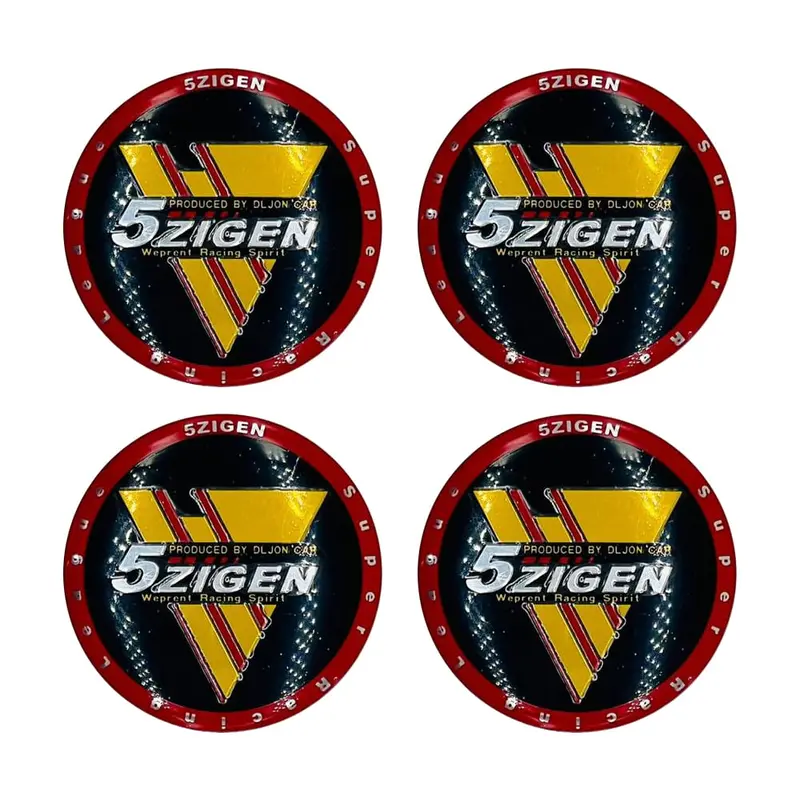 5 Zigen Logo Wheel Cap Center Hub Badge Sticker - 4 Pcs 2