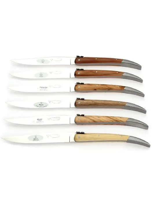 6 Couteaux De Table Bois De France - Laguiole En Aubrac 1