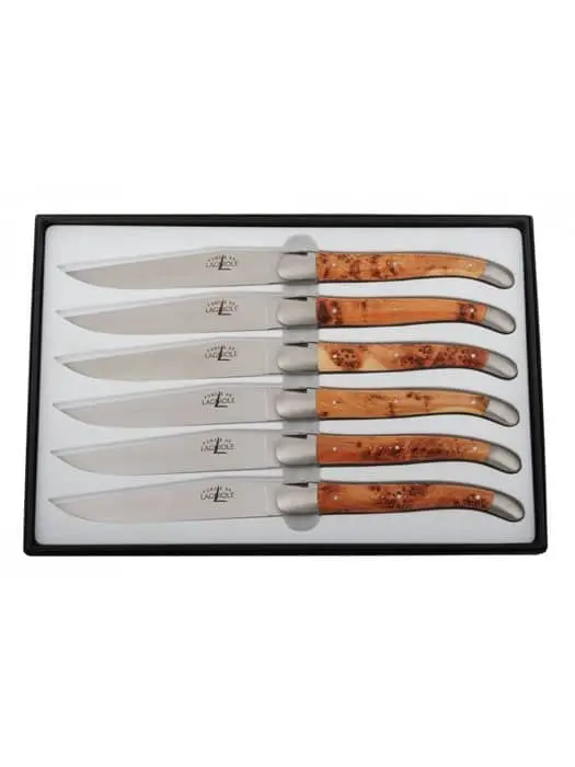 6 Couteaux De Table Genévrier - Forge De Laguiole 1