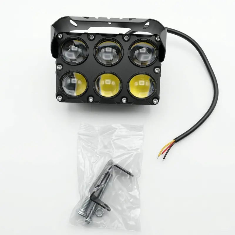 6 Led Bike Projector Style High Power Bar Light For Clear Visibility Design B Each 2