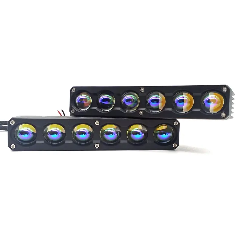 6 Led Projector High Power Bar Light Pair - 3.81 Cm 2