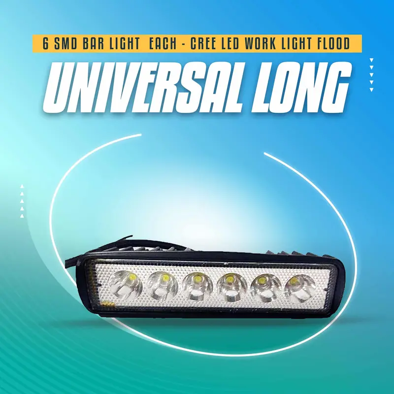 6 Smd Bar Light Universal Long - Each - Cree Led Work Light Flood Spot Light Offroad Driving Led Light Bar 1