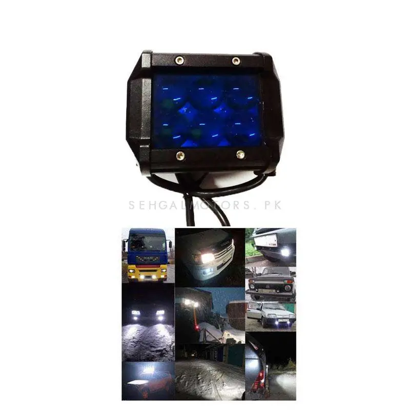 6 Smd Cree Light Universal Blue - Each - Cree Led Work Light Flood Spot Light Offroad Driving Led Light Bar 2