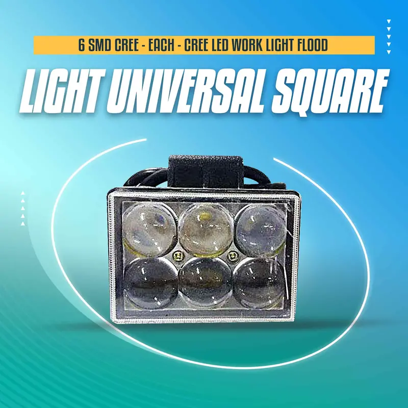 6 Smd Cree Light Universal Square - Each - Cree Led Work Light Flood Spot Light Offroad Driving Led Light Bar 1