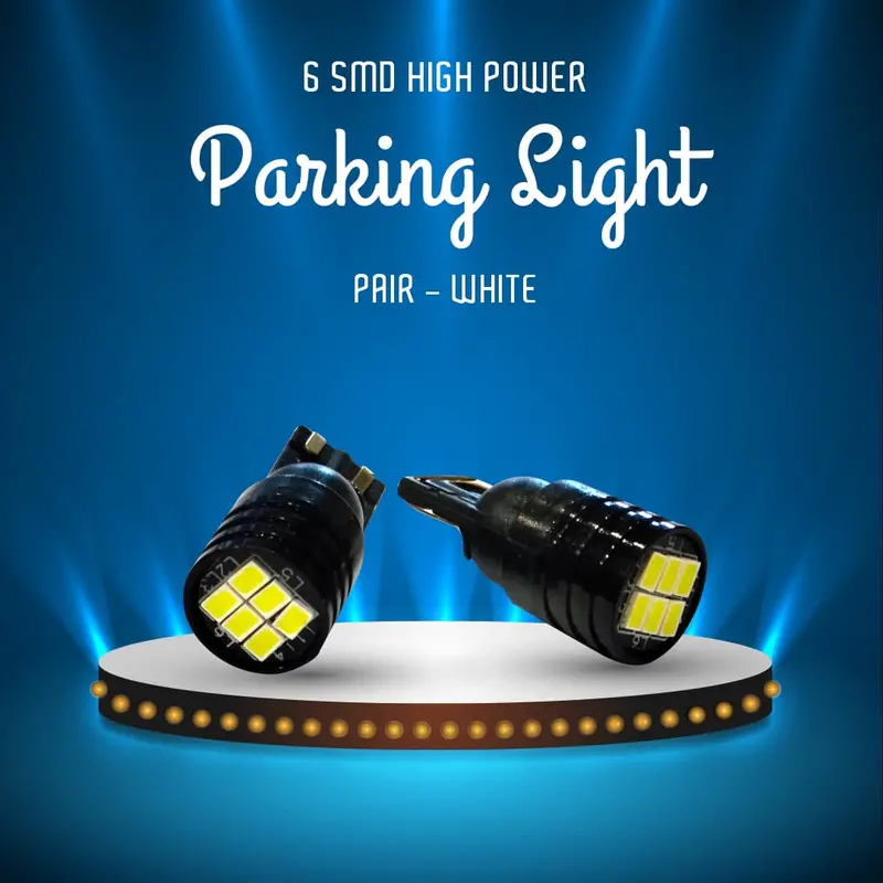 6 Smd Led High Power Parking Light Pair - White 1