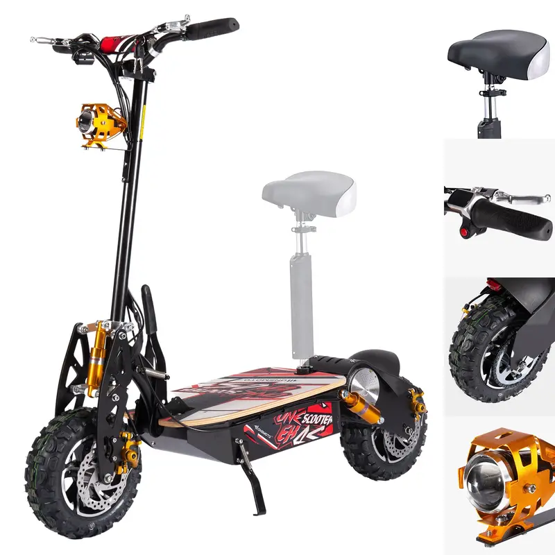60V/12Ah 2000W Off-Road Electric Foldable Scooter | Onescooter™ Ex4s 1