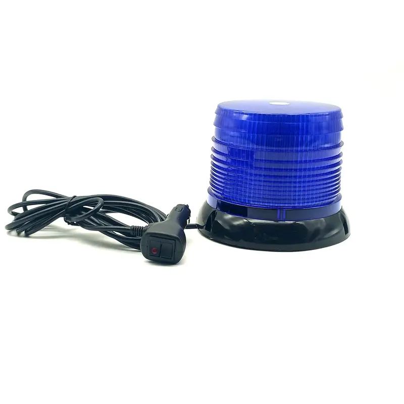 72 Led Police Car Roof Revolving Blue Magnet Flasher 12V-24V 12.5X13cm 2