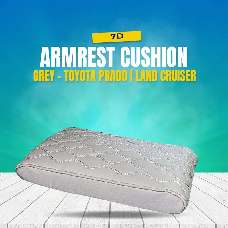 7D Armrest Cushion - Grey - Toyota Prado | Land Cruiser 1