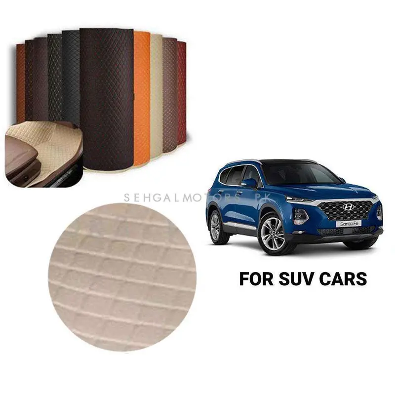 7D Beige Beige Floor Matting For Suv Cars 13Ft 2