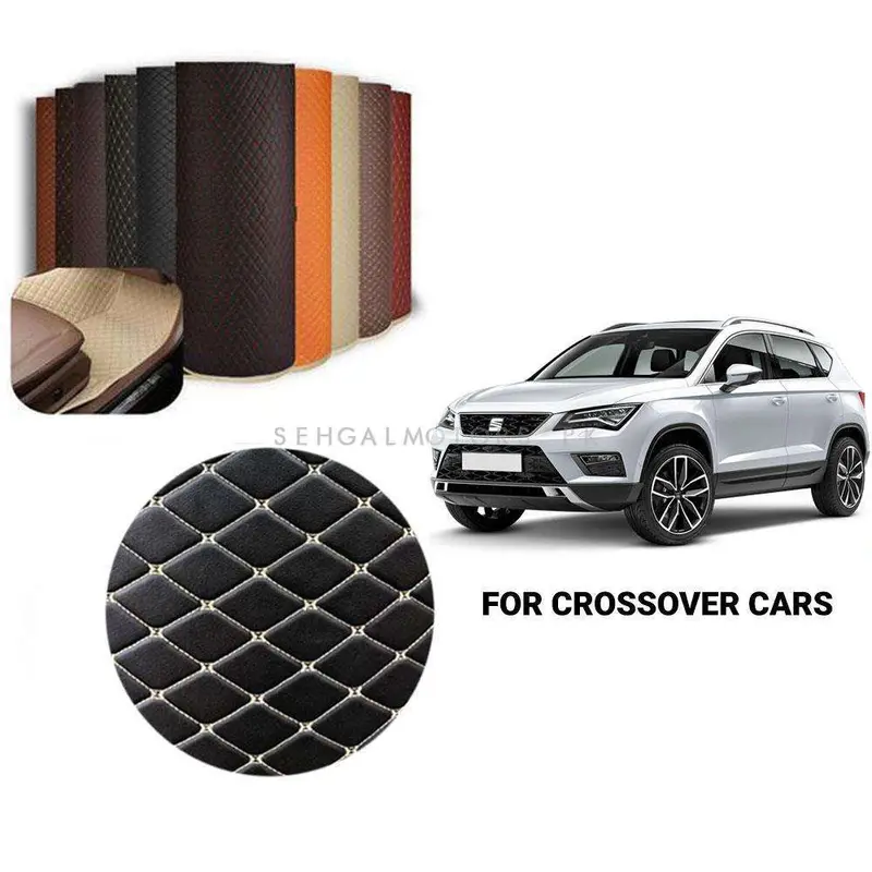7D Black Beige Floor Matting For Crossover Cars 10Ft 2