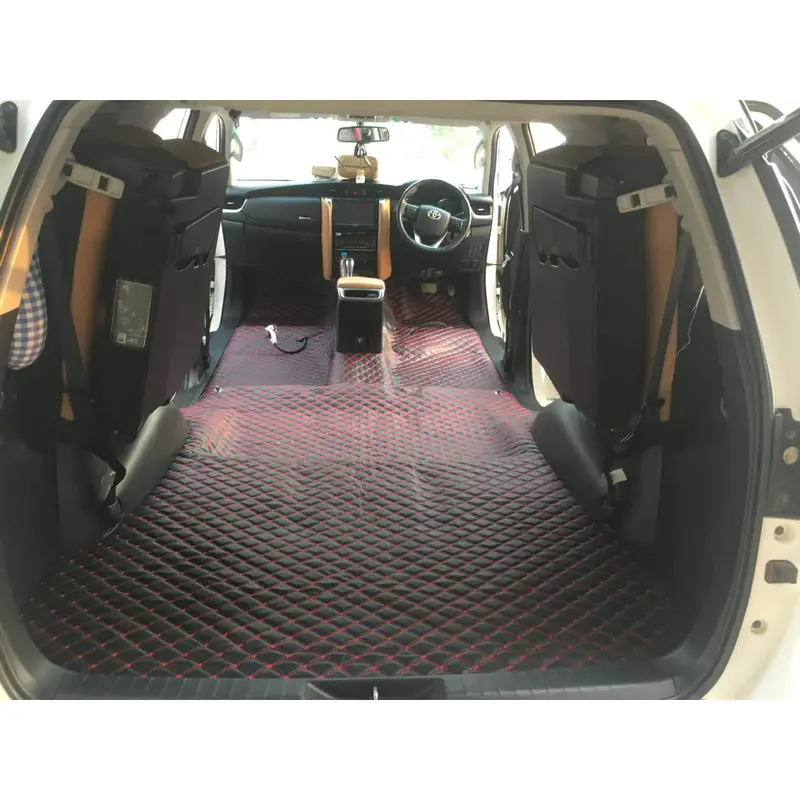 7D Black Red Floor Matting For Suv Cars 13Ft 1