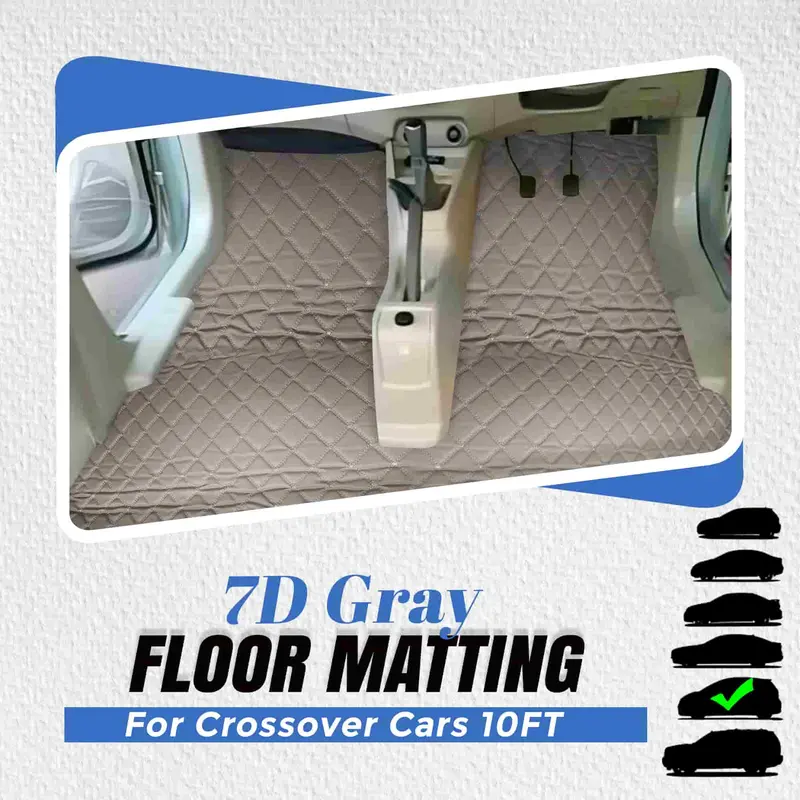 7D Gray Floor Matting For Crossover Cars 10Ft 1