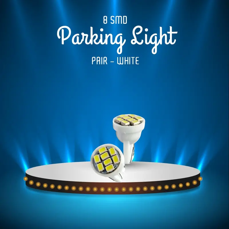 8 Smd Led Parking Light Pair - White 1