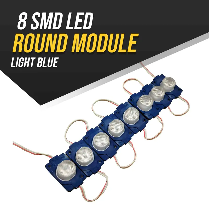 8 Smd Led Round Module Light Blue 1