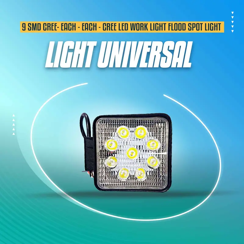 9 Smd Cree Light Universal - Each - Cree Led Work Light Flood Spot Light Offroad Driving Led Light Bar 1