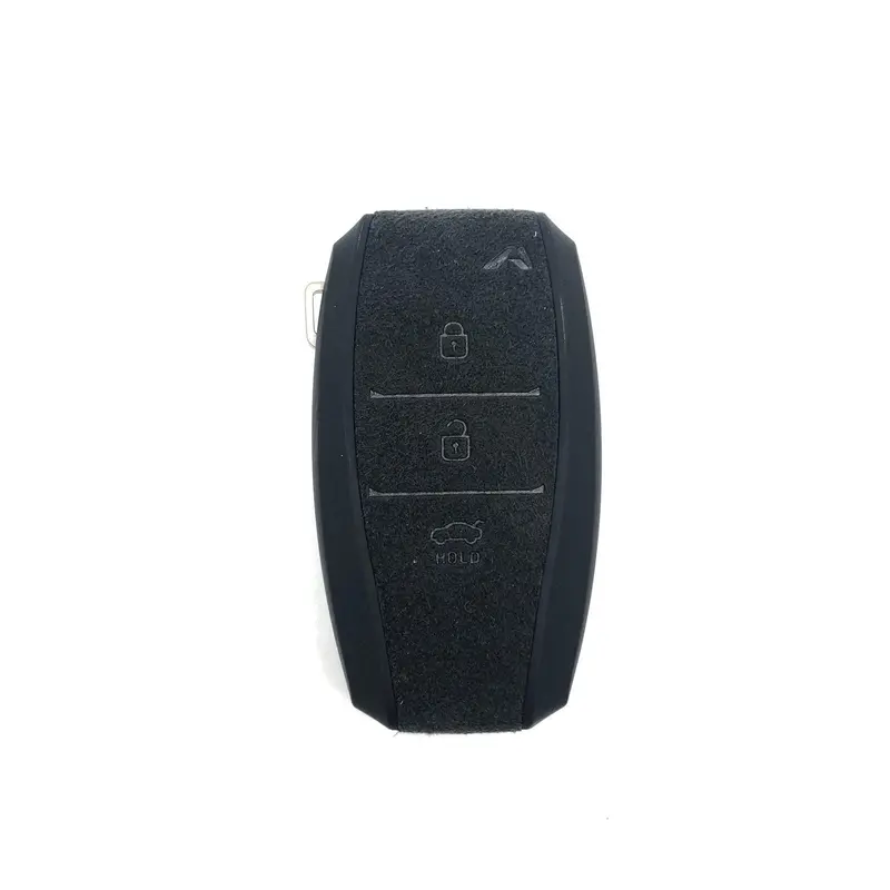 Aegis Aero Alcantara Leather Hyundai I30 (2600) 3 Button Smart Car Key Holder - Gray 1