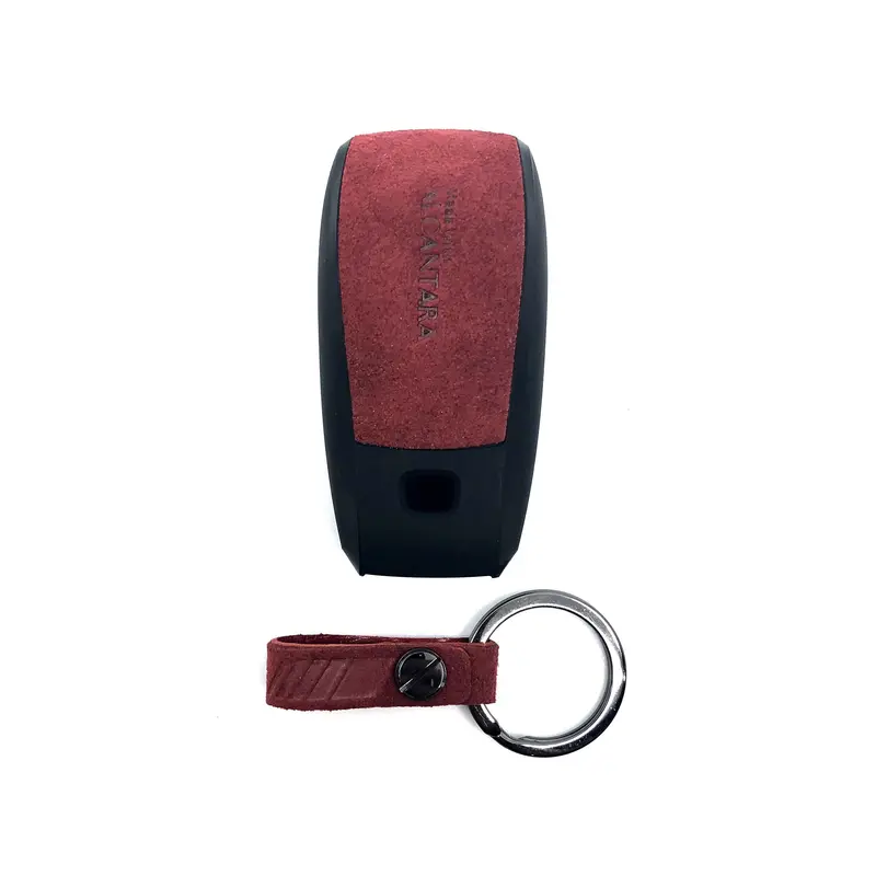 Aegis Car Key Holder - Alcantara For Mercedes Benz N2 - Red 1