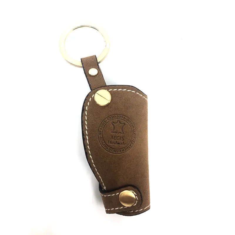 Aegis Origin Alcantara Benz Smart Key Case - Brown 1