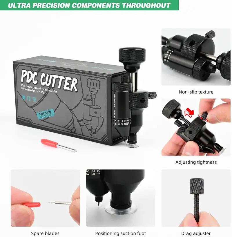 Aeroblade Vinyl Cutter Ppf Sensor Cutter Tool Kit - Precision Pdc Hole Cutter For Car Parking Sensors 1