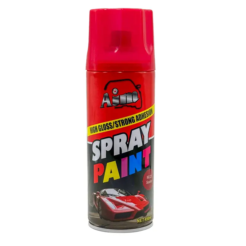 Aim High Gloss Spray Paint Scarlet 2