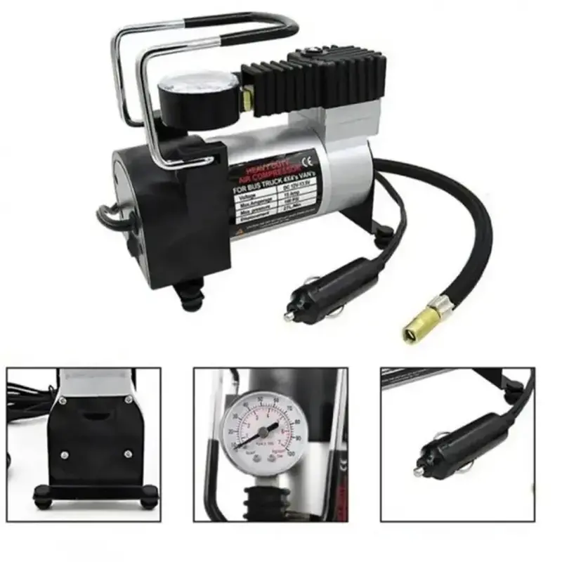 Air Compressor Single Cylinder 12V  | Portable And Efficient With Extra Nozzles 1