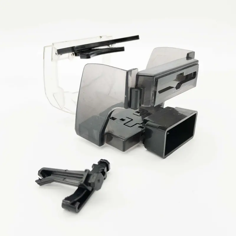 Air Outlet Foldable Car Cup Holder Transparent Black 1