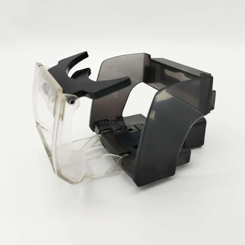 Air Outlet Foldable Car Cup Holder Transparent Black 2