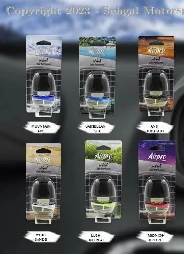 Airpro In Vent Car Perfume All Flavors 09Ml 1