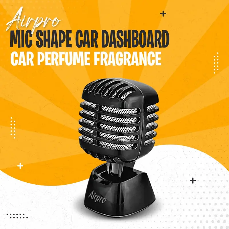 Airpro Mic Shape Car Dashboard Perfume Fragrance - Multi Color 1