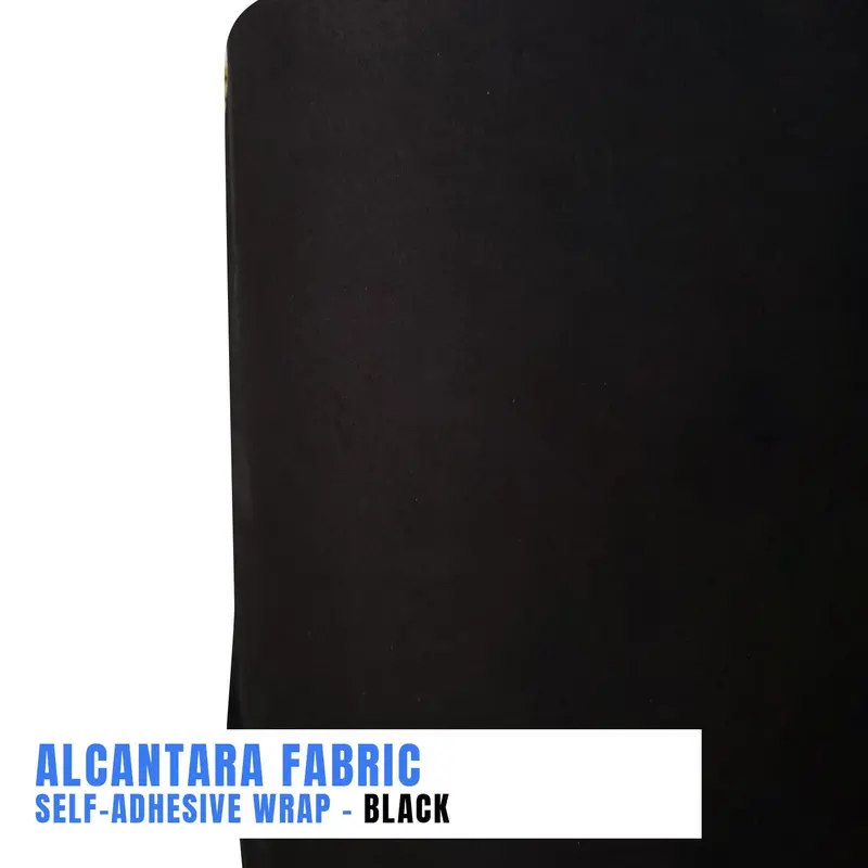 Alcantara Fabric Self-Adhesive Wrap - Black Per Rf - 12 Inch X 48 Inch 2