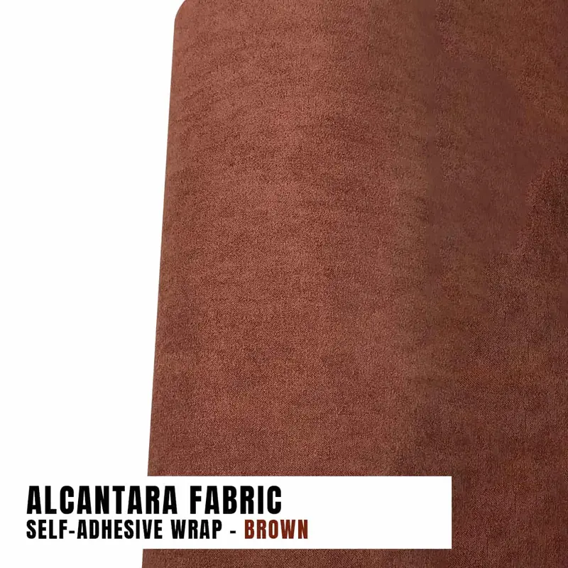 Alcantara Fabric Self-Adhesive Wrap - Brown Per Rf - 12 Inch X 48 Inch 2
