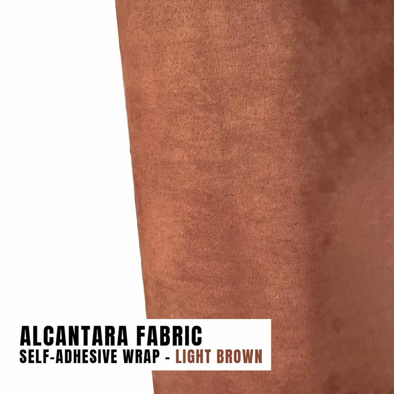 Alcantara Fabric Self-Adhesive Wrap - Light Brown Per Rf - 12 Inch X 48 Inch 2