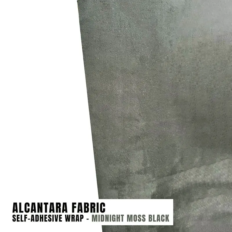 Alcantara Fabric Self-Adhesive Wrap - Midnight Moss Black Per Rf - 12 Inch X 48 Inch 2