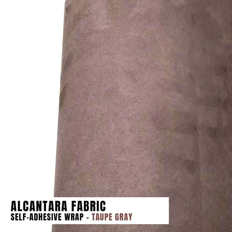 Alcantara Fabric Self-Adhesive Wrap - Taupe Gray Per Rf - 12 Inch X 48 Inch 2