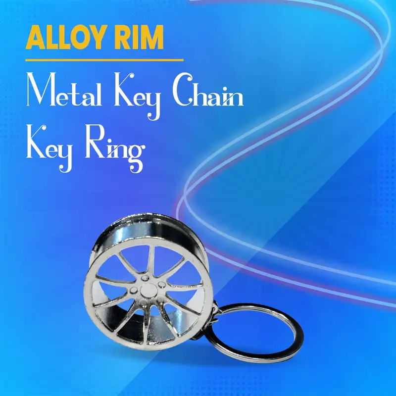 Alloy Rim Metal Keychain Key Ring 1