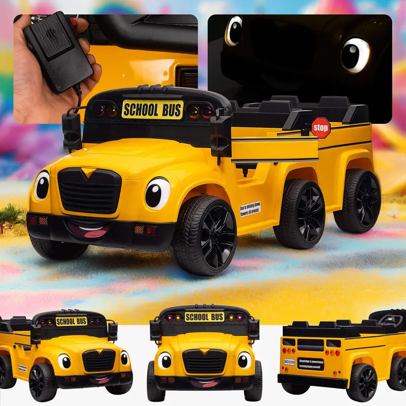 American Dream School Bus Two Seater 24V American School Bus 1