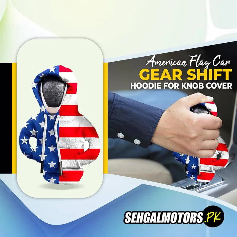 American Flag Car Gear Shift Hoodie For Knob Cover - Gear Shift Protector Car Interior Decorations 1