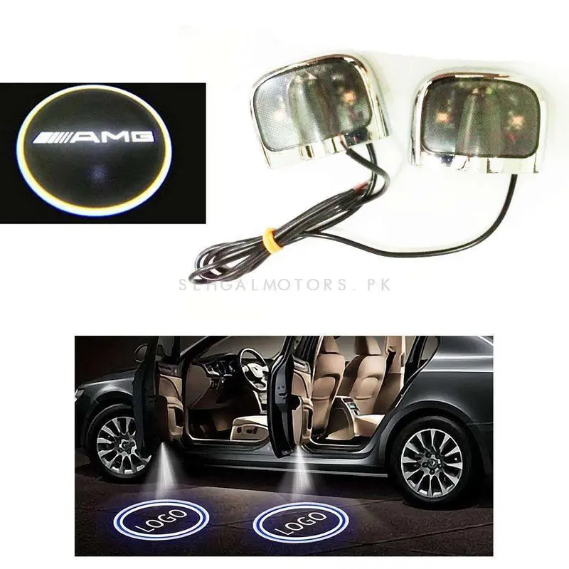 Amg Wired Ghost Shadow Welcome Lights - 2 Pcs Logo Projectors 1