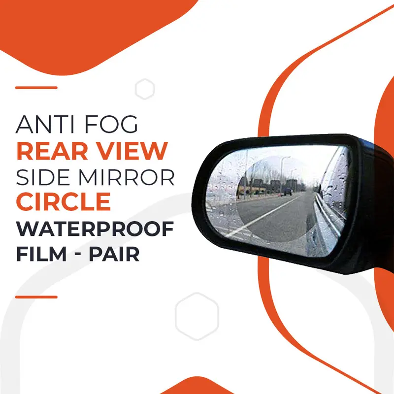 Anti Fog Rear View Side Mirror Circle Waterproof Film - Pair 1