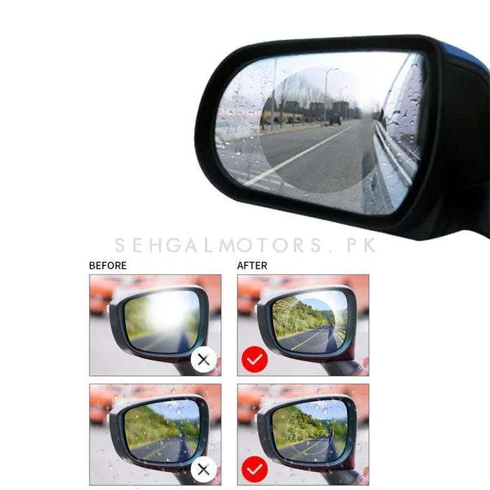Anti Fog Rear View Side Mirror Circle Waterproof Film - Pair 2
