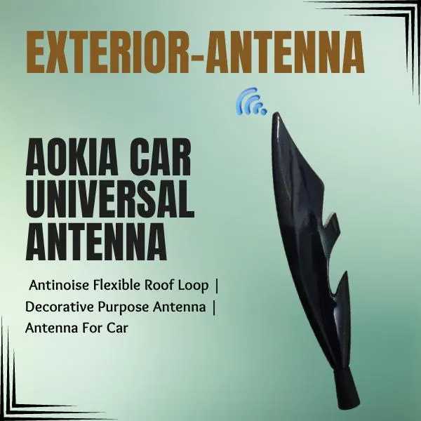 Aokia Car Universal Antenna - Antinoise Flexible Roof Loop | Decorative Purpose Antenna 1