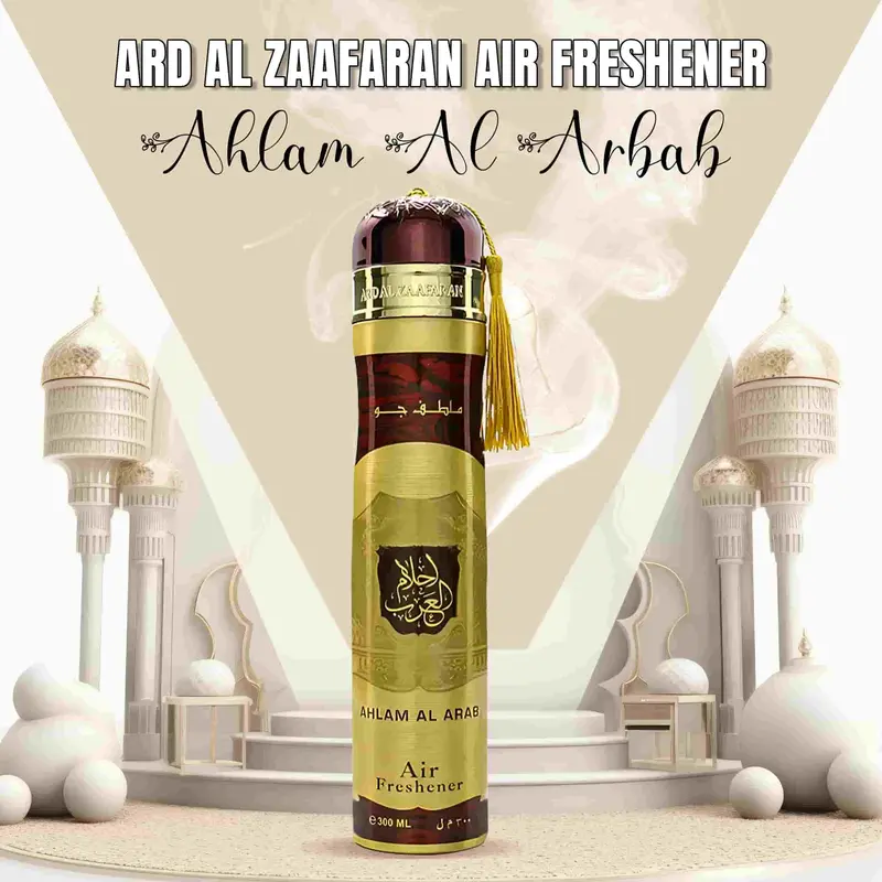 Ard Al Zaafaran Air Freshener Ahlam Al Arab - Car Perfume Fragrance Freshener Smell 1