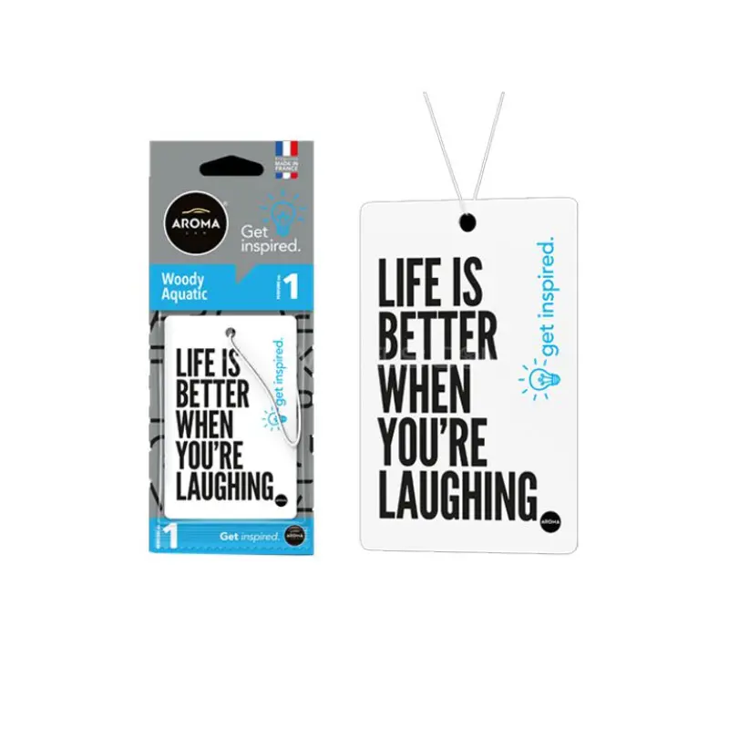 Aroma Get Inspired Perfumed Hanging Card 1